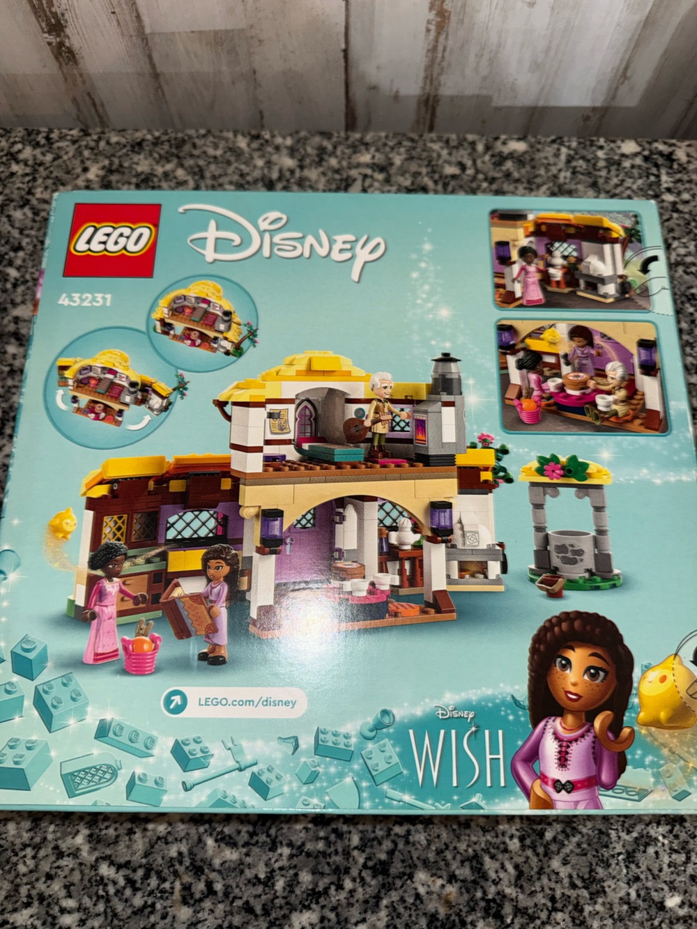Disney Wish Asha’s Cottage Playset – Yellow, White, Purple